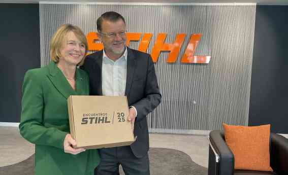 STIHL España recibe la visita de Elke Büdenbender, primera dama alemana