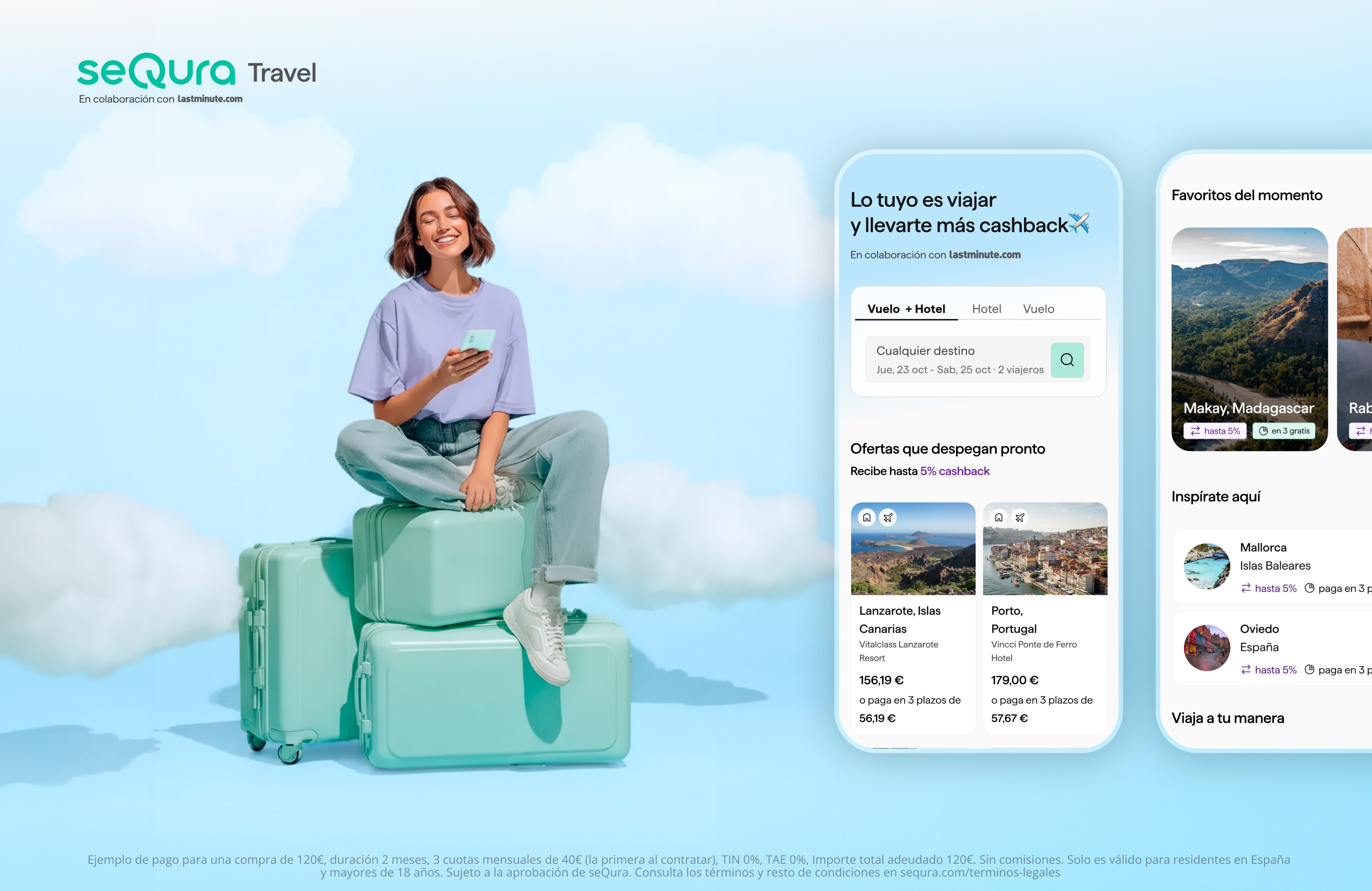 SeQura apuesta por el ‘Smart Travel’ con recompensas en Bitcoin e incorpora a lastminute.com en su nueva app