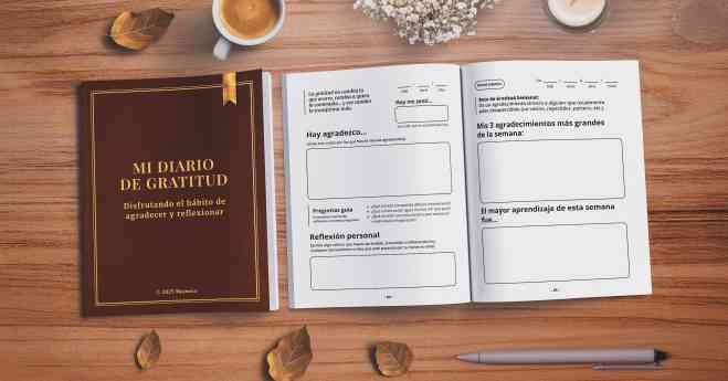 'Mi Diario de Gratitud' conquista Amazon por su diseño funcional y enfoque práctico