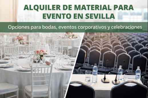 Alquileres Alemán: qué opciones existen de material para eventos en Sevilla y cómo elegir la más adecuada