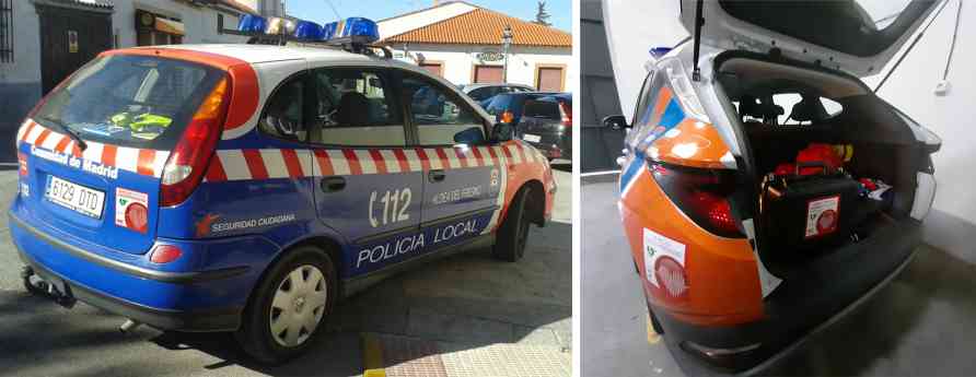 Los coches patrulla cardioprotegidos salvan más de 39 vidas en España en solo dos años