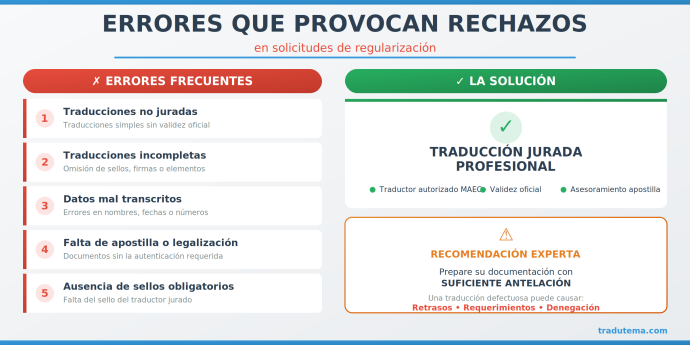 Tradutema alerta sobre la importancia de la traducción jurada en la regularización de extranjeros
