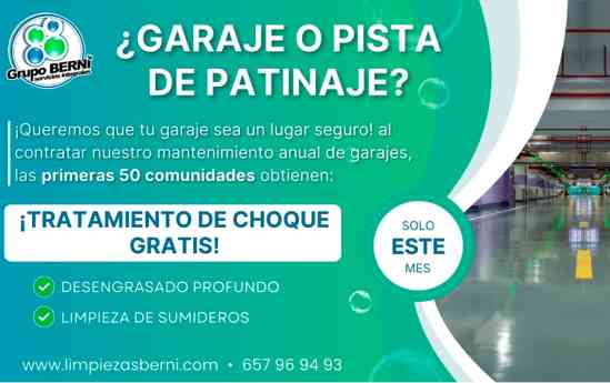El peligro de los garajes convertidos en pistas de patinaje por la lluvia y las soluciones de Grupo Berni