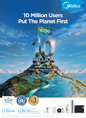 Midea vende más de 10 millones de unidades R290 y lidera la descarbonización de la climatización