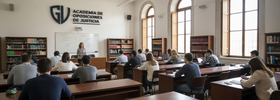 Oposiciones de Justicia online desde 59€: academiaoposiciones.es prepara Auxilio Judicial, Tramitación, Gestión Procesal y LAJ