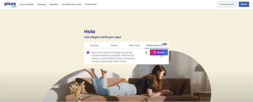 pisos.com lanza una nueva herramienta de búsqueda asistida por inteligencia artificial