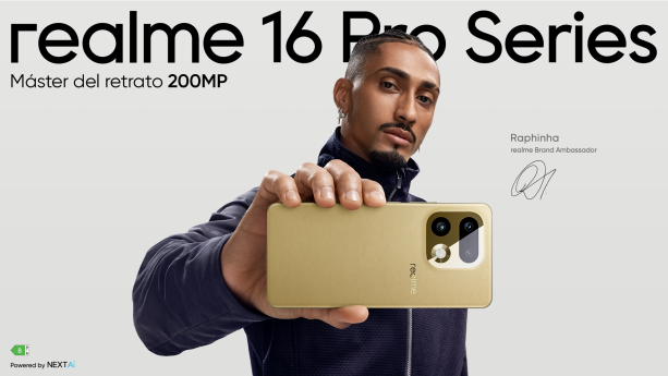 realme impulsa la creatividad con Raphinha como embajador de la Serie 16 Pro y sus Premios de Fotografía