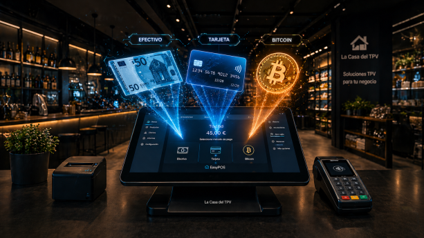 La Casa del TPV presenta un terminal que integra VeriFactu, pagos tradicionales y Bitcoin para comercios