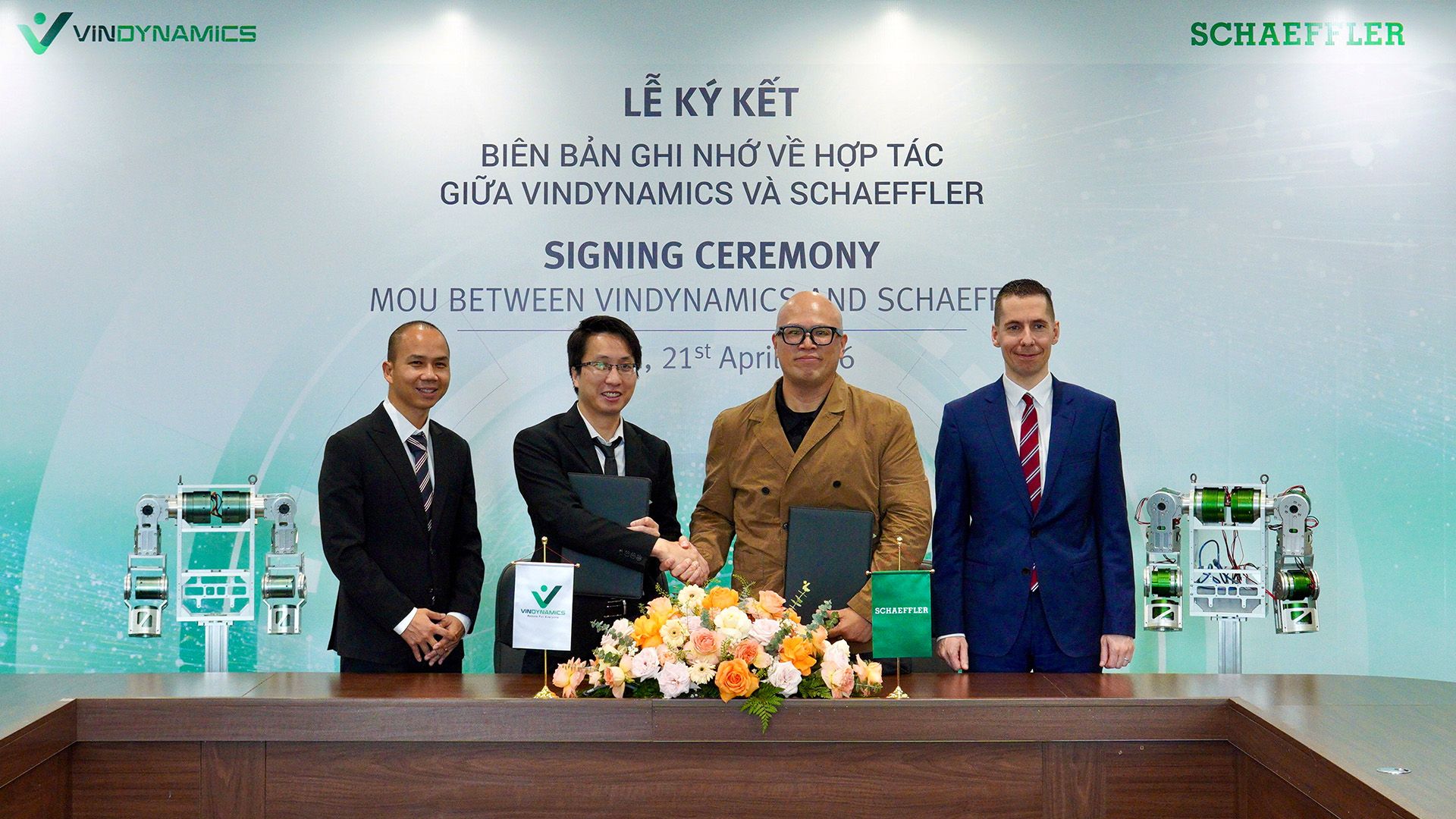 Schaeffler associa-se ao fabricante vietnamita de robôs humanoides VinDynamics