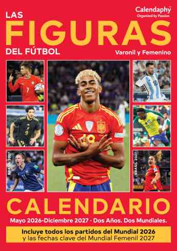 Llegan a España dos calendarios imprescindibles para vivir los Mundiales de Fútbol de 2026 y 2027