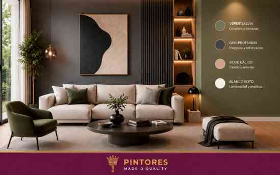 Los colores que transforman un espacio moderno: claves para crear espacios elegantes y atemporales, por Pintores Madrid Quality