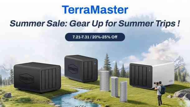 TerraMaster ofrece hasta un 25% de descuento en NAS y DAS seleccionados para los viajes de verano