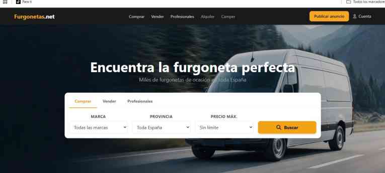 Furgonetas.net apuesta por un portal especializado para la compra y venta de furgonetas
