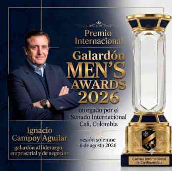 Ignacio Campoy reconocido en Colombia con el Men’s Awards 2026 por su liderazgo empresarial y de negocios