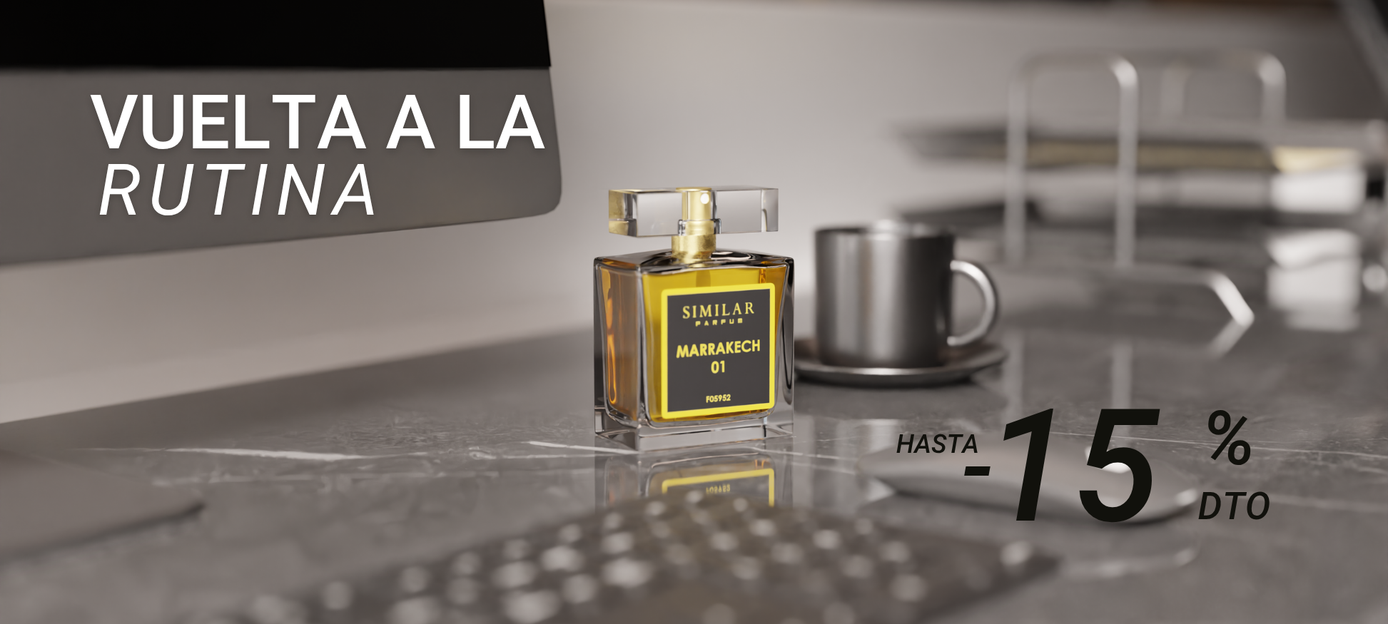 Similar Parfum empieza la "vuelta a la rutina" en septiembre con un 15 % de descuento en sus perfumes de equivalencia