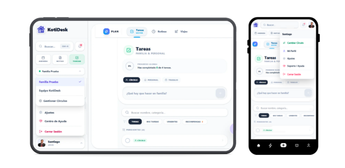 KotiDesk lanza en España una plataforma para unificar la gestión familiar y laboral de los profesionales