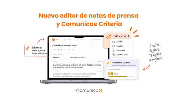 Comunicae presenta un nuevo editor de notas de prensa y Comunicae Criteria