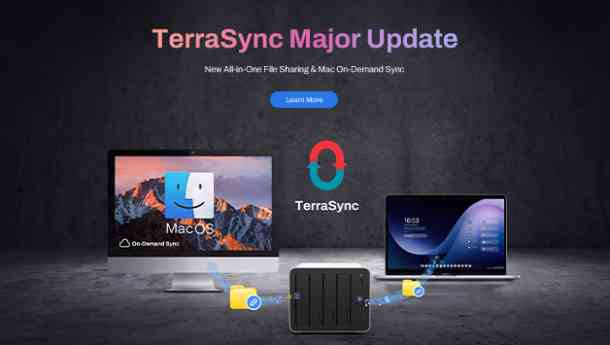 Actualización TerraMaster TerraSync: compartir archivos y sincronización bajo demanda en Mac