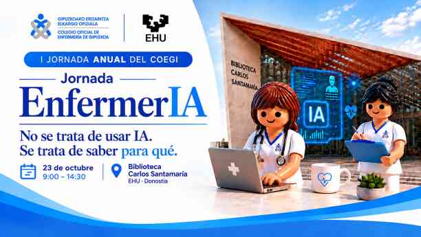El COEGI y la EHU reúnen en Donostia a más de un centenar de enfermeras para explorar las aplicaciones y los límites de la inteligencia artificial en salud
